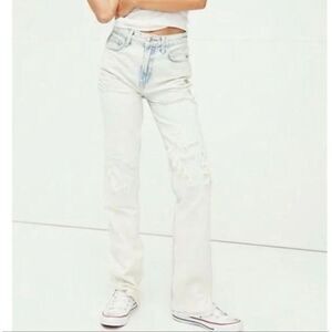 Free People My Own Lane Jeans in Bleach Wash Size 29